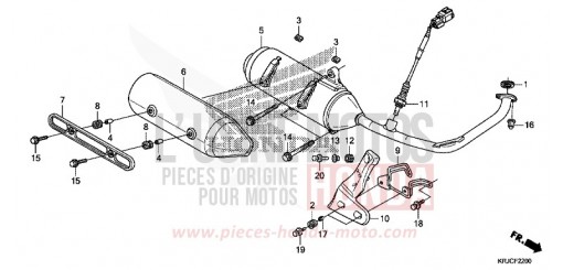 SILENCIEUX D'ECHAPPEMENT FES125AC de 2012